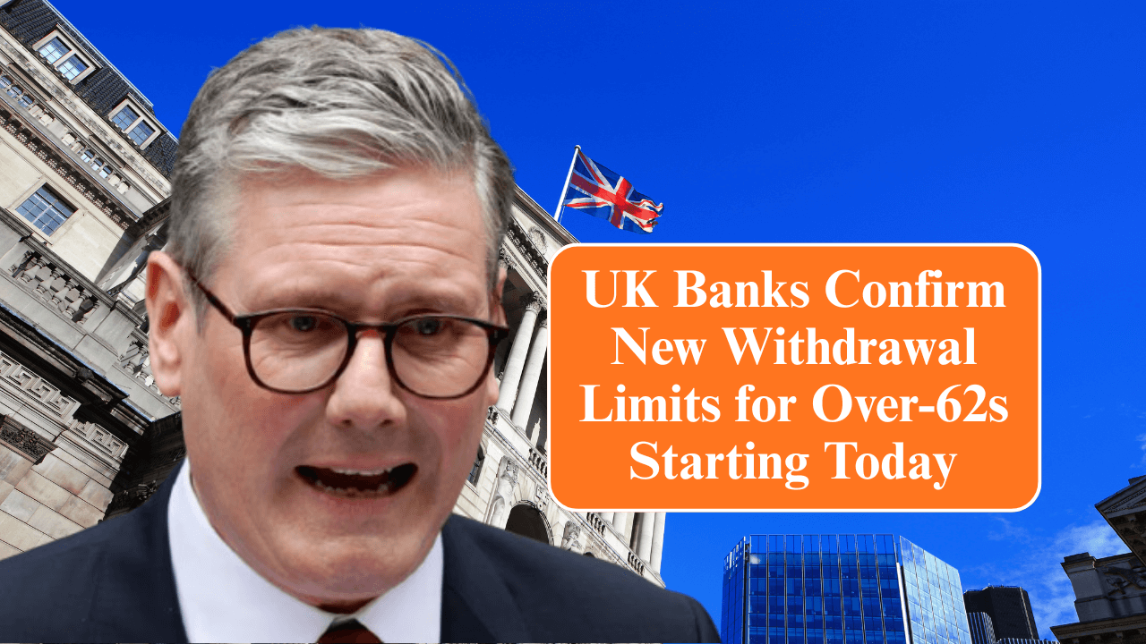 UK Banks Confirm New Withdrawal Limits for Over-62s Starting Today